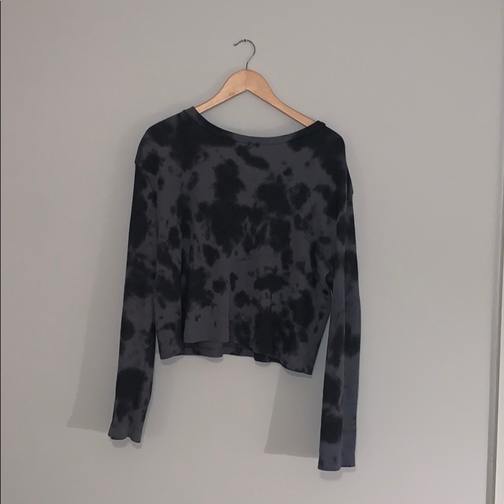Cropped Tie Dye Thermal